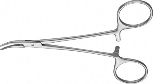 HALSTED (MOSQUITO) Arterienklemme, gebogen, 125 mm (5"), feingliedrig