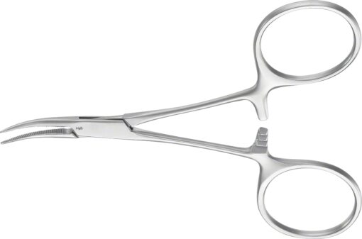 MOSQUITO (HARTMANN) Arterienklemme, gebogen, 100 mm (4"), feingliedrig