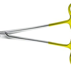 MASING DUROGRIP Hartmetall Nadelhalter, gerade, 130 mm (5 1/8"), mit Teilung 0,4 mm, ein Ring abgewinkelt, Nahtmaterial 4/0 - 6/0
