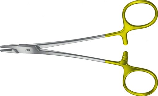 CRILE-WOOD DUROGRIP Hartmetall Nadelhalter, gerade, 145 mm (5 3/4"), mit Teilung 0,4 mm, Nahtmaterial 4/0 - 6/0