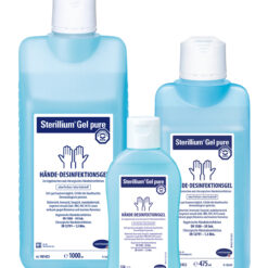 Sterillium Gel pure, Hochwirksames Hände-Desinfektionsgel mit bewährtem feuchtigkeitsspendenden Pflegekomplex.