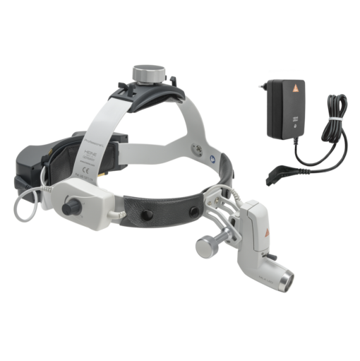Heine Kopfleuchte ML4 LED mit mPack unplugged und Steckertrafo