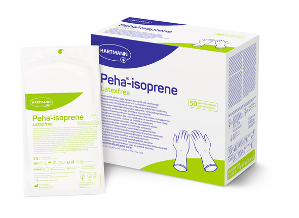 Handschuhe Peha-isoprene plus puderfrei, aus 100 % synthetischem Polyisopren.