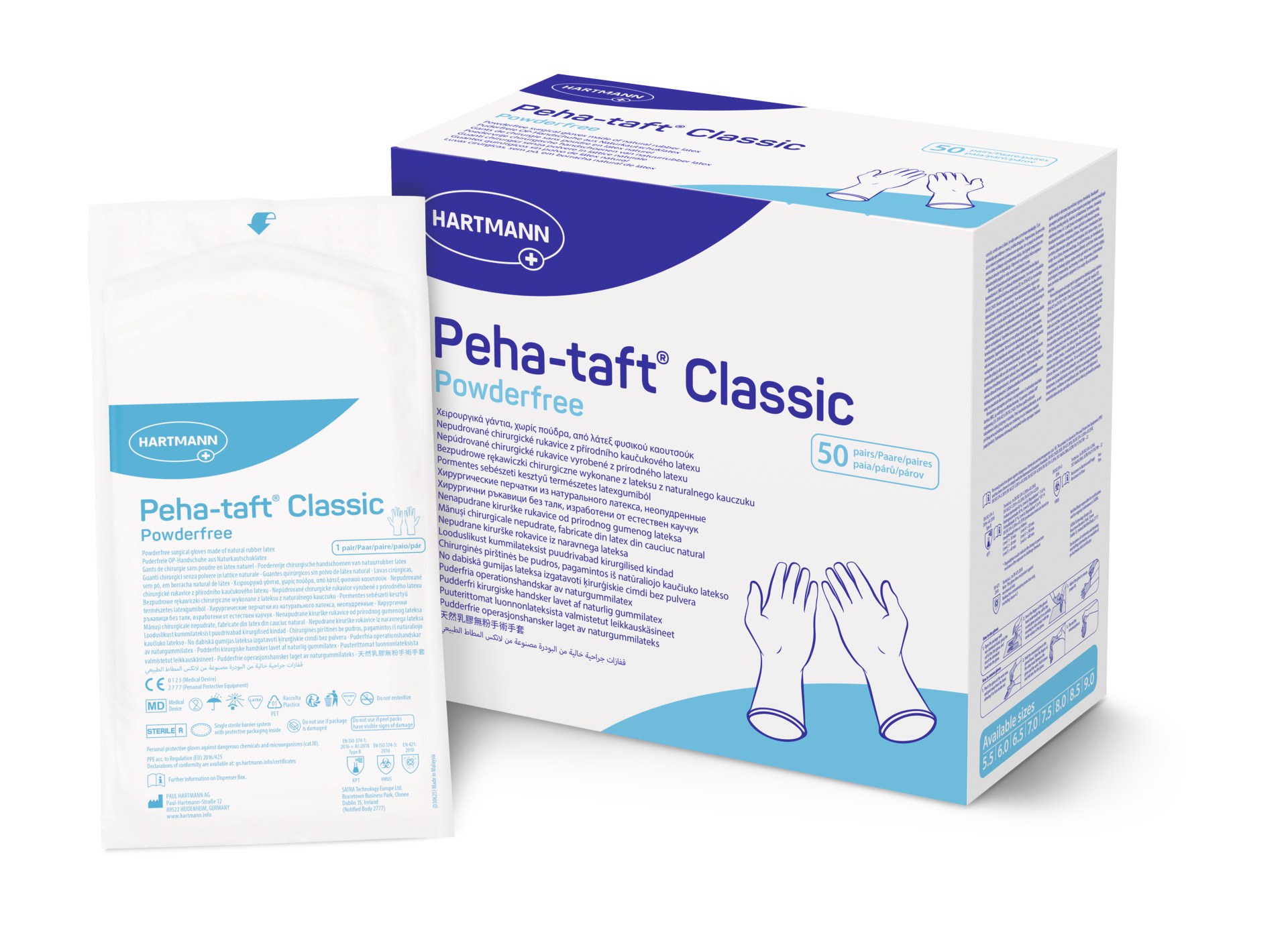 Handschuhe Peha Taft classic puderfrei, der Standard für präzises Arbeiten.