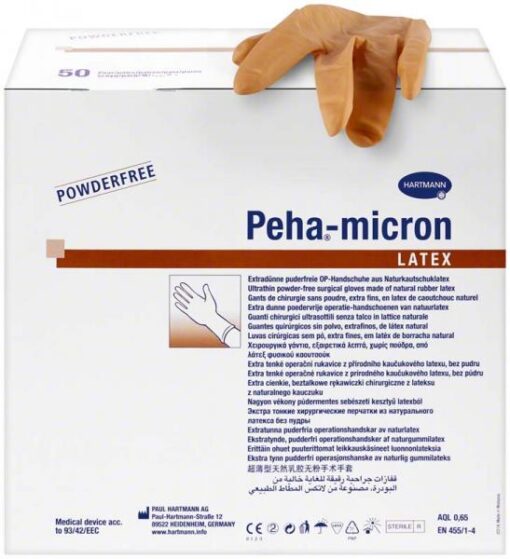 Peha®-micron latex, der Feinfühlige. Dünn und tastsensibel, wie eine zweite Haut