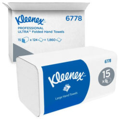 Handtücher Kleenex Ultra hochweiß 2-lagig 21,5 x 31,5 cm