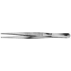 Chirurgische Pinzette, gerade, 160 mm (6 1/4"), mittel, 1 x 2 Zähne