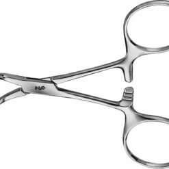 BACKHAUS Tuchklemme, gebogen, 110 mm (4 1/4"), spitz