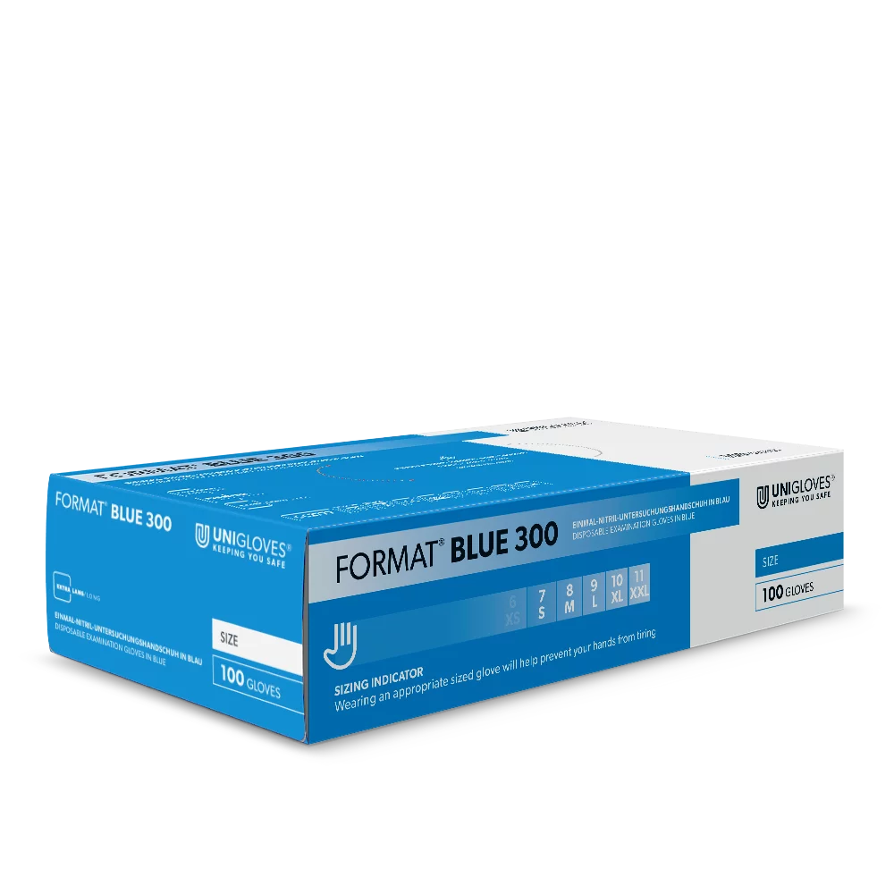 Handschuhe Classic Blue gepudert