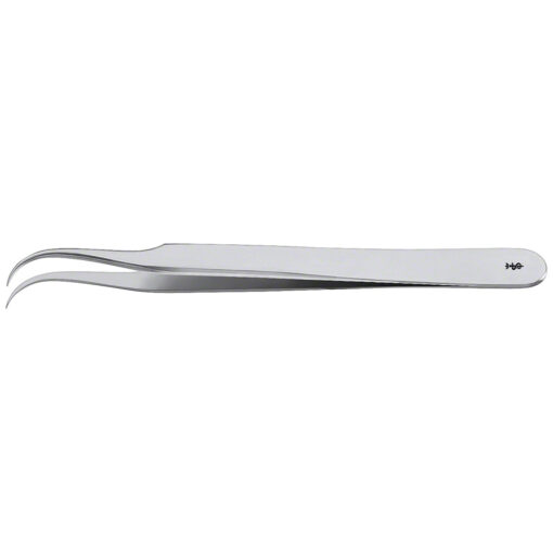 Mikro-Pinzette, gebogen, 115 mm (4 1/2"), Uhrmacher Modelle, Fig. 7, Breite: 0,200 mm