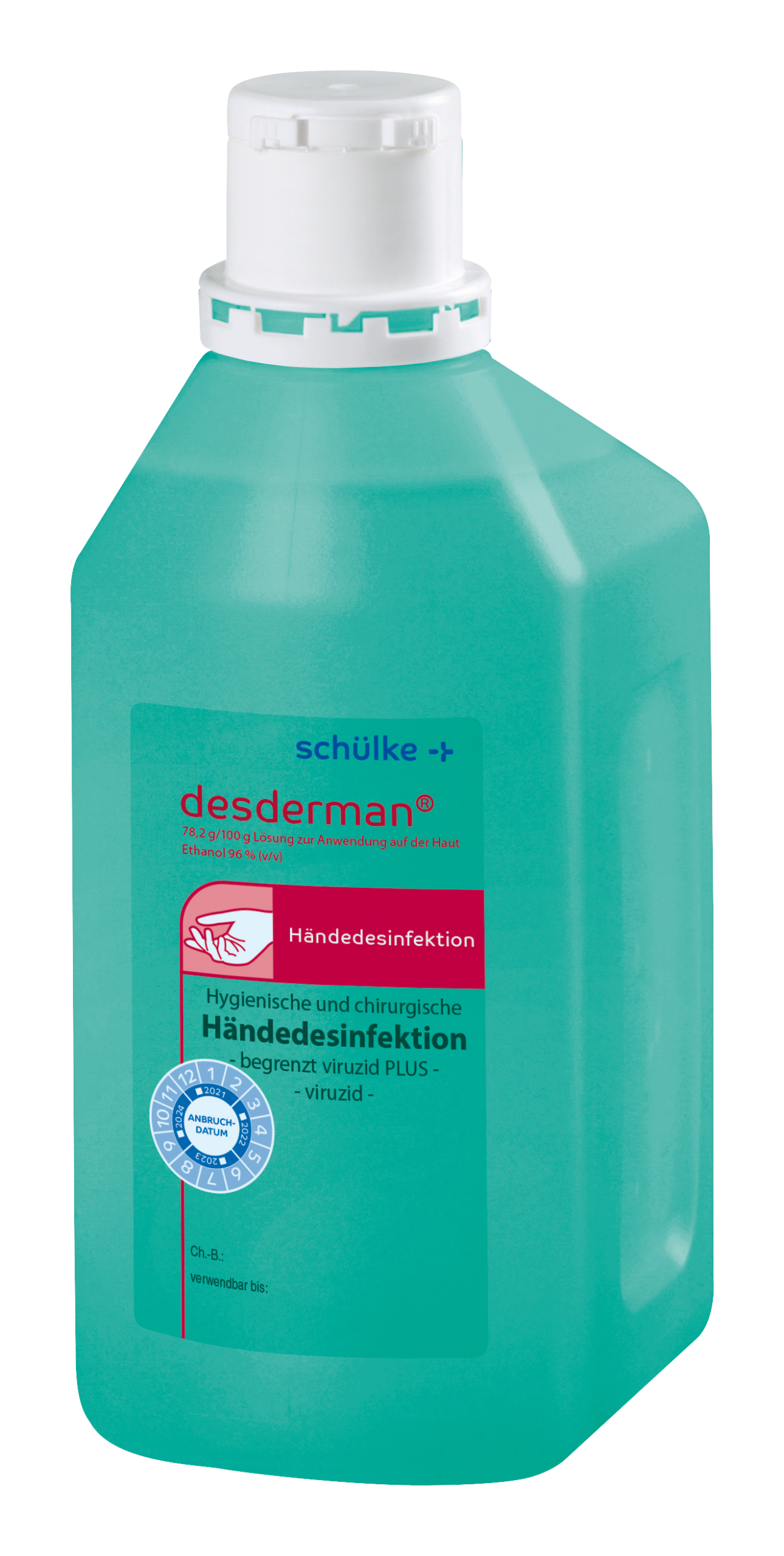 desderman, farbstoff- und parfümfreies alkoholisches Einreibepräparat zur hygienischen und chirurgischen Händedesinfektion