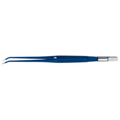 Erbe bipolare Pinzette Classic 190mm abgewinkelt, Spitze 1mm, stumpf