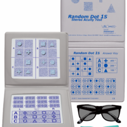 Stereotest Random Dot 1S mit geometrischen Formen, Buchformat