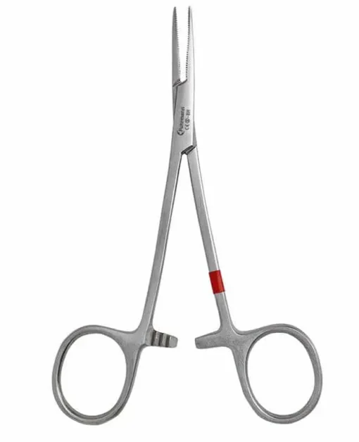 Mosquito-Klemme, anatomisch, gebogen, fein,  12,5 cm
