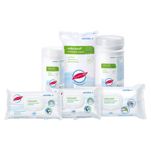 mikrozid sensitive wipes premium