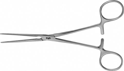 PEAN ATRAUMATA Gefäßklemme, gerade, 155 mm (6"), DE BAKEY-Zahnung, Maullänge: 50 mm