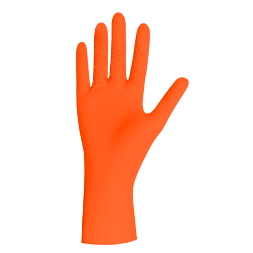Handschuhe Nitril Orange Pearl