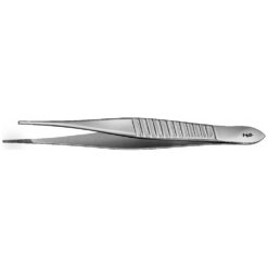 GILLIES Chirurgische Pinzette, gerade, 155 mm (6 1/8"), feingliedrig, 1 x 2 Zähne
