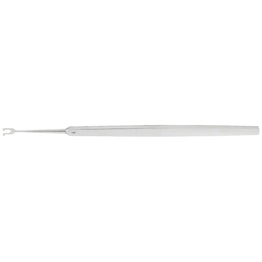 GUTHRIE Wundhaken, 130 mm (5"), 2 Zinken, spitz, Tiefe: 2,20 mm, Breite: 3 mm