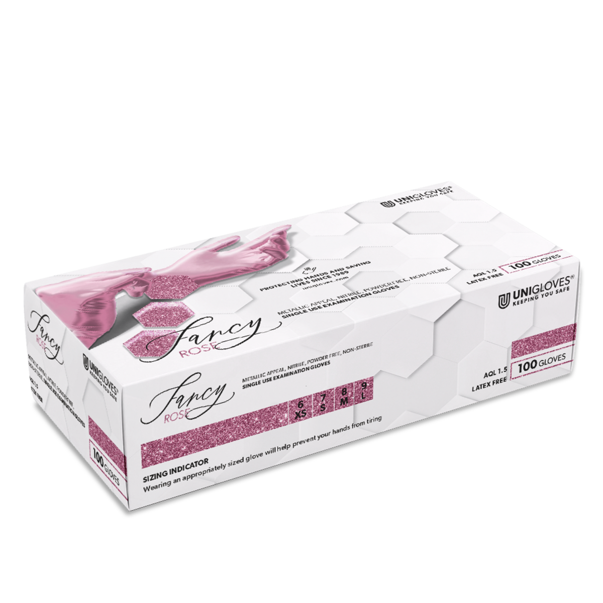 Handschuhe Nitril FANCY ROSE