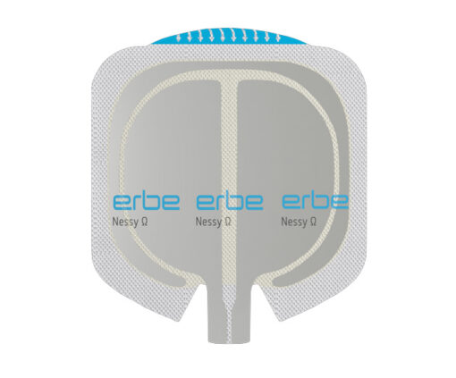 Erbe NESSY Ω, zweigeteilt, VIO Kontaktfläche 85 cm², Equipotentialring 23 cm², ohne Anschlusskabel