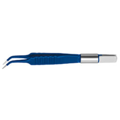 Erbe Bipolare Pinzette Classic, abgewinkelt, Spitze 0,5 mm, fein, Länge 105 mm