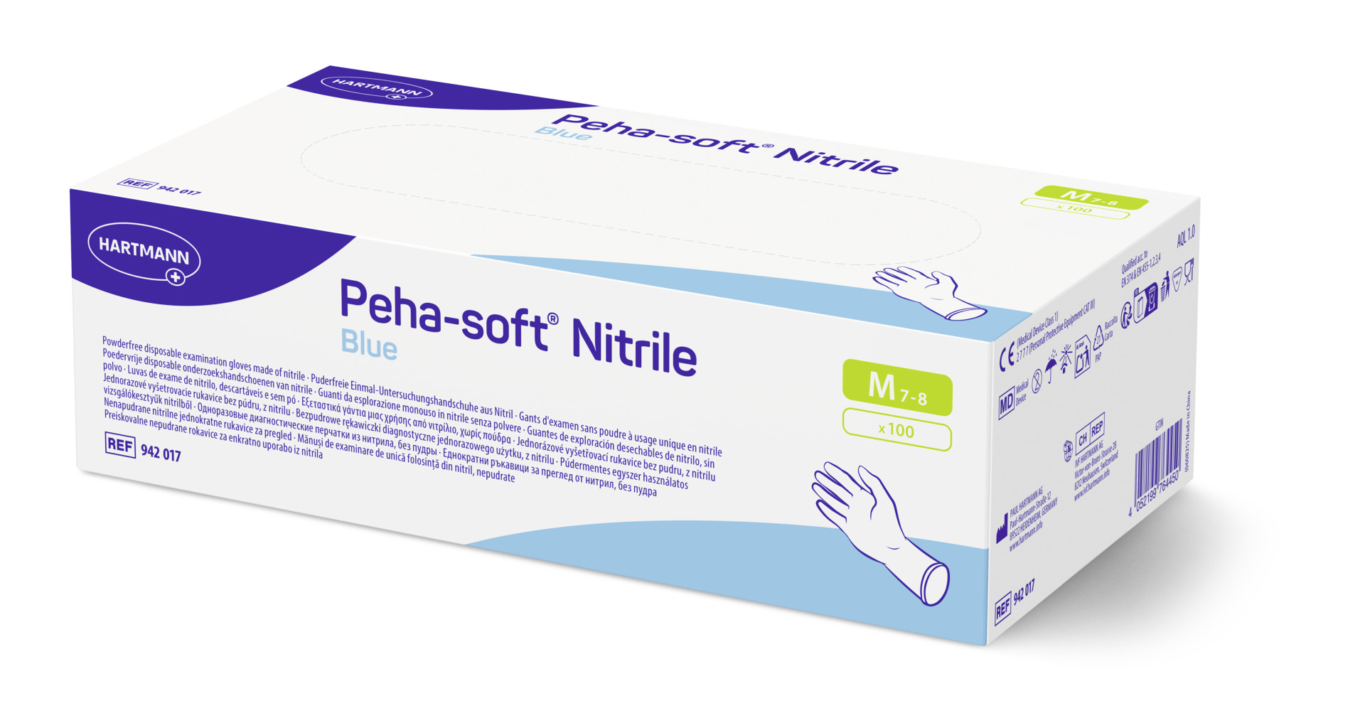 Peha-soft nitrile blue powderfree