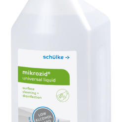 mikrozid universal liquid, gering alkoholische Schnelldesinfektion von nicht-invasiven Medizinprodukten und Flächen.