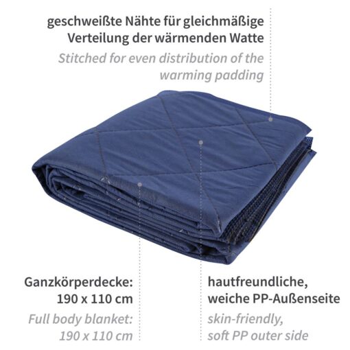 Patientendecken 190 x 110cm PP blau ca. 700g
