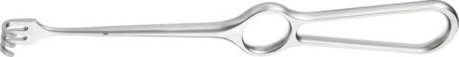 VOLKMANN Wundhaken (mit Zinken), 220 mm (8 3/4"), 3 Zinken, stumpf, Tiefe: 8 mm, Breite: 13 mm,