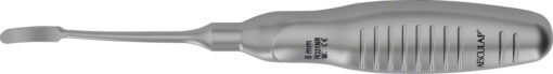 Raspatorium, gebogen, 200 mm (7 7/8"), runde Spitze, ergonomische Griff-Form, Breite: 6 mm