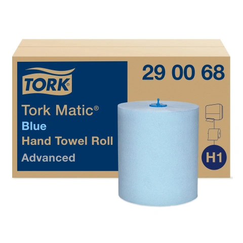 Tork Matic® blaues Rollenhandtuch Rollenlänge 150 m, Rollenbreite 21 cm