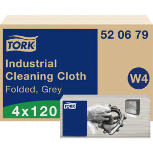 Reinigungstuch Tork W4 35,5 x42,8cm 1-lagig grau