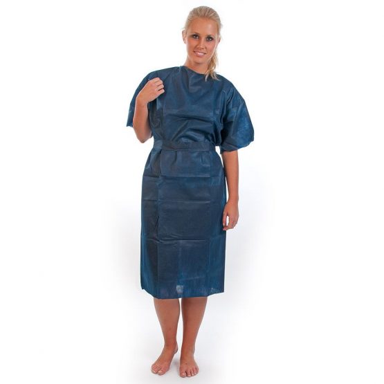 Patientenkittel blau aus PP Vlies