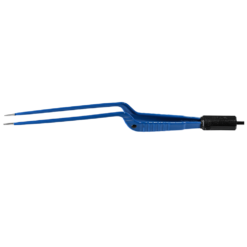 Bipolare Pinzette zum Einmalgebrauch, bajonett, Spitze 1 mm, Länge 190 mm