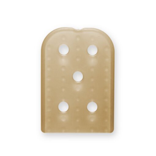 Präzisionsschutzkappe, gelocht, braun, Format: 2 x 16 x 25 mm