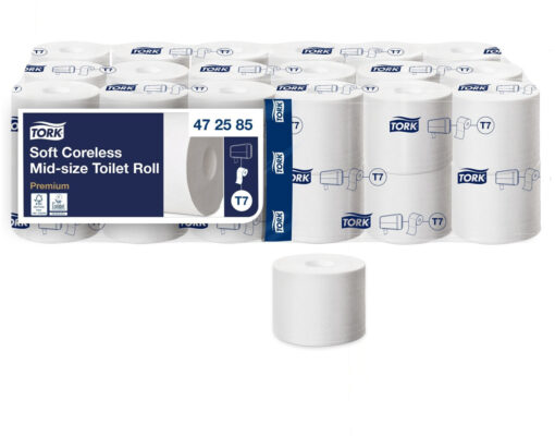 Tork Premium weiches hülsenloses Midi Toilettenpapier T7 2-lagig