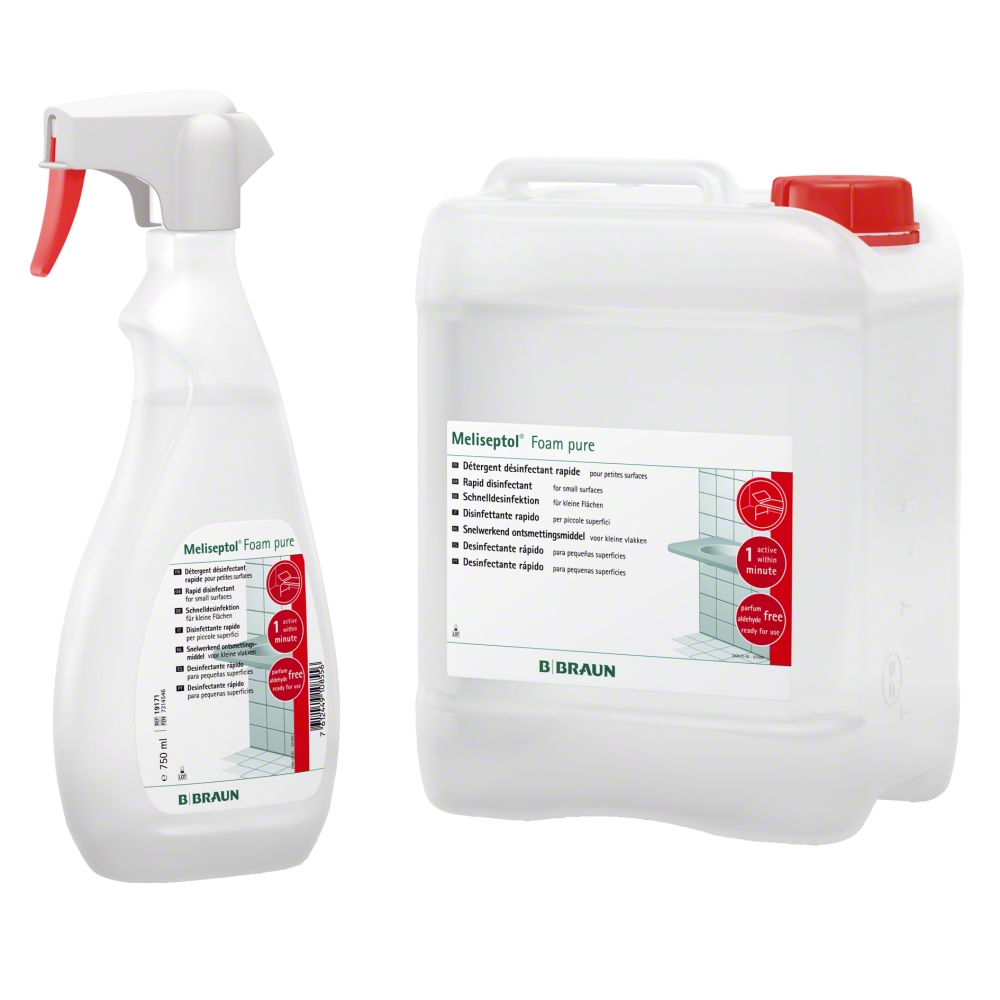 Meliseptol Foam pure, Desinfektionsschaum für empfindliche Oberflächen