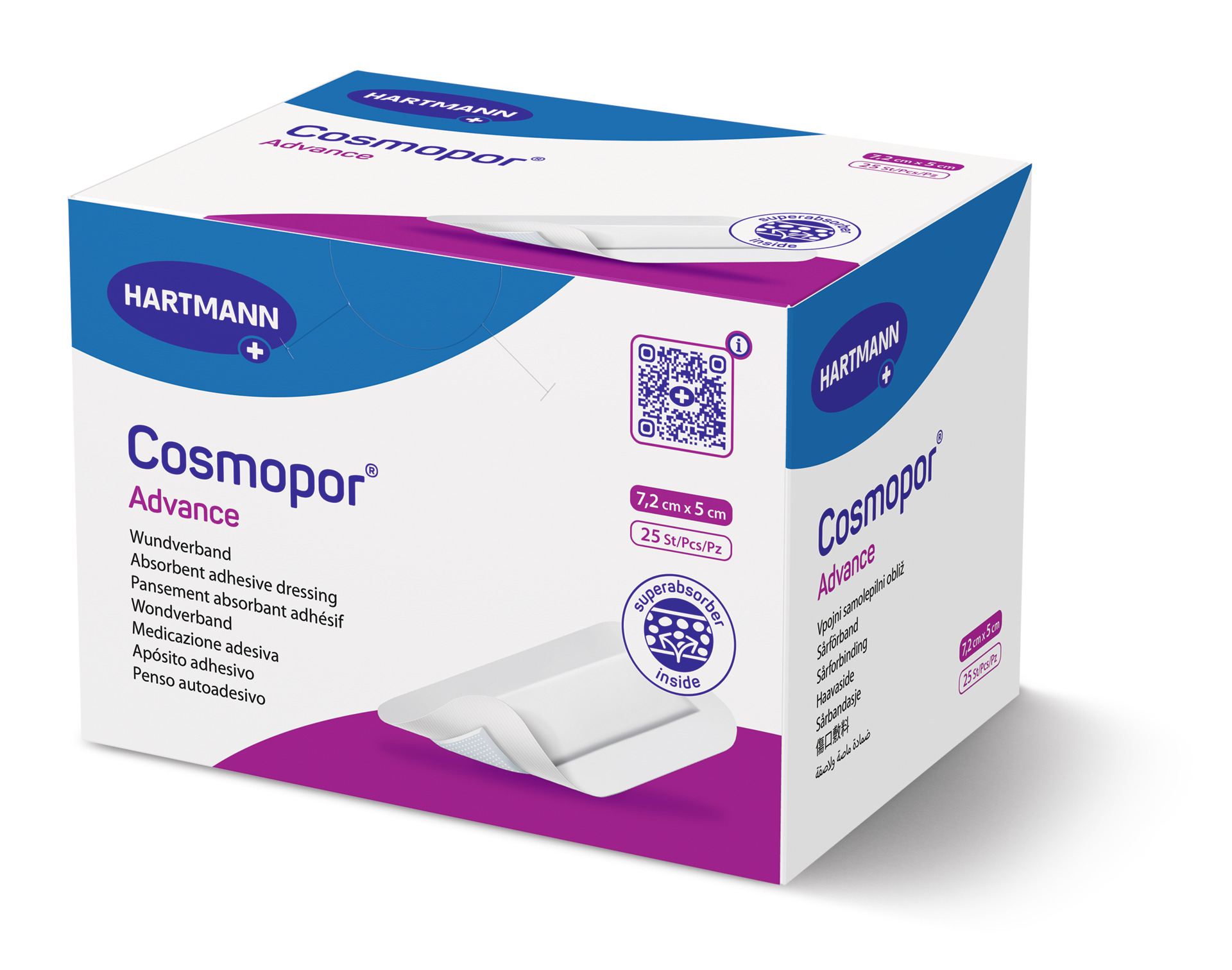 Cosmopor Advance, der Post-OP-Verband für maximale Absorption bei minimaler Rücknässung.