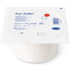 Pur-Zellin, 500 Tupfer zu 4x5 cm gebrauchsfertig vorgestanzt auf der Rolle.