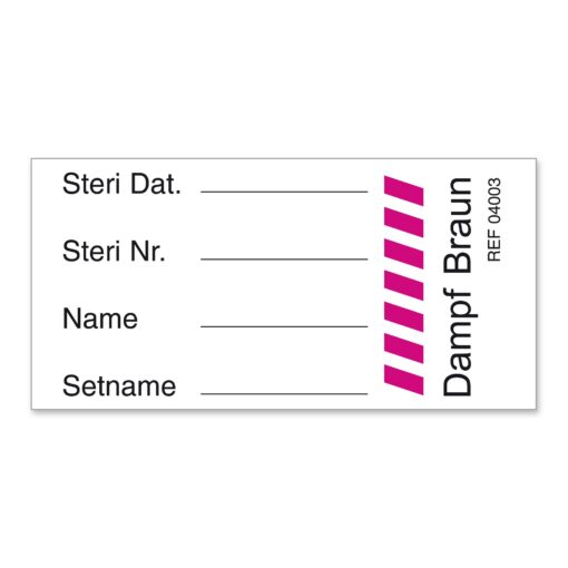 Etikett-Set mit Dampfindikator