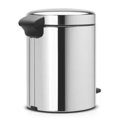 Tretabfalleimer 5L Farbe chrom, mit Kunststoffeinsatz-Eimer