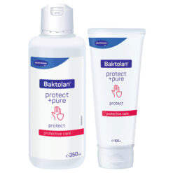 Baktolan protect+ pure, Lotion zum Schutz vor wässrigen Lösungen und regenerierende Pflege für rissige und stark beanspruchte Haut.