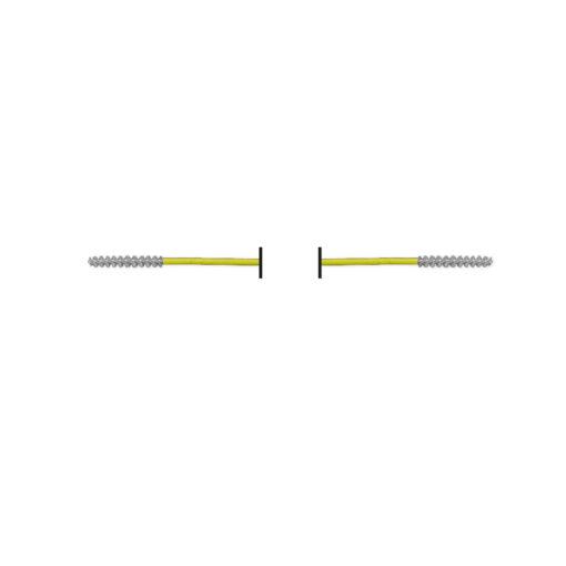 Reinigungsbürste 100cm 2-seitig, gelb