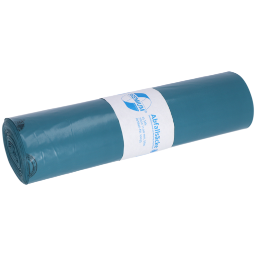 Abfallbeutel 120 Liter blau 60 µm