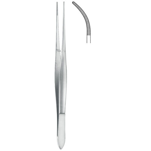 Anatomische Pinzette CUSHING gebogen