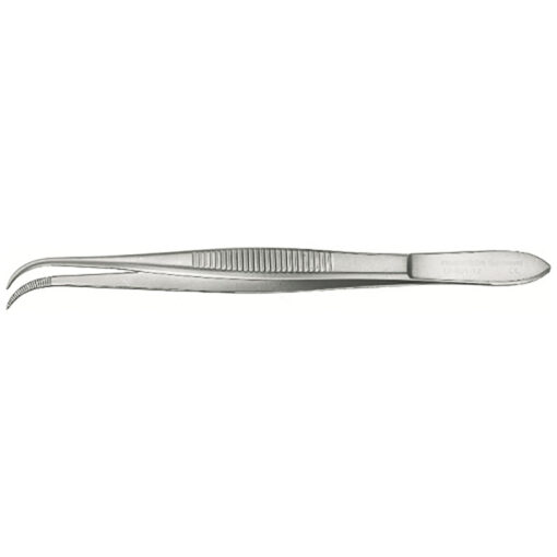 Splitterpinzette gerieft/ gebogen