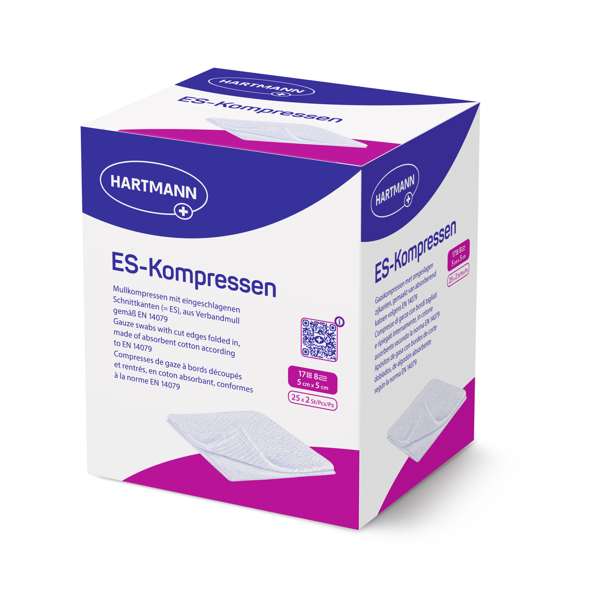 ES-Kompressen steril, 8-fach