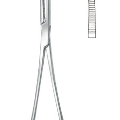 Arterienklemme KOCHER-OCHSNER gebogen, 1 x 2 Zähne