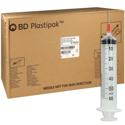 Perfusorspritzen 50 ml mit aufgesetzter Kanüle 14G/30mm